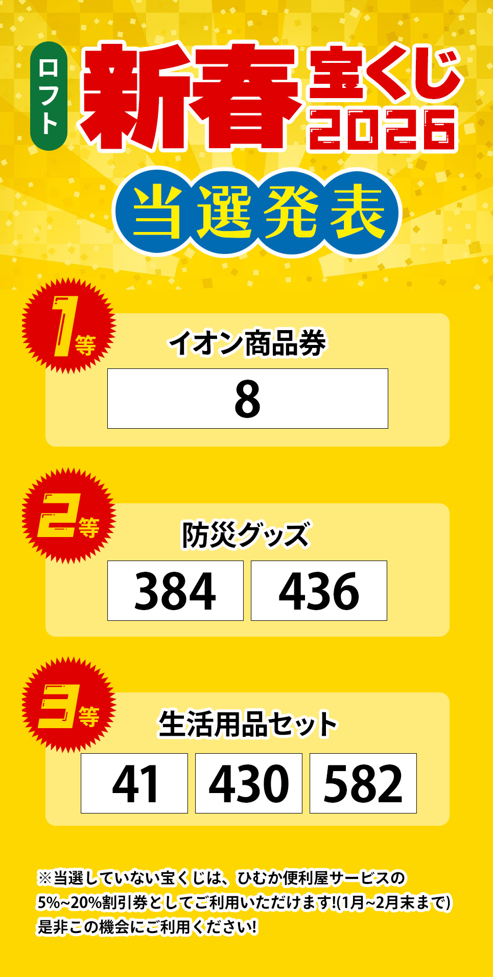 ロフト新春宝くじ2026
